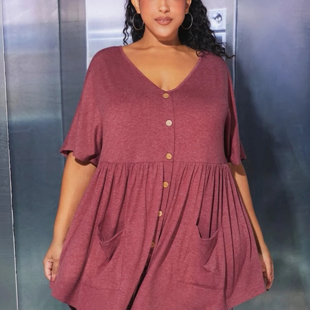 Dusty rose, tunic. Over sized size 32/34